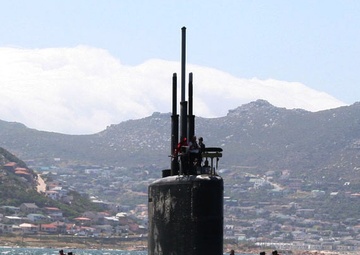 USS San Juan sails to South Africa