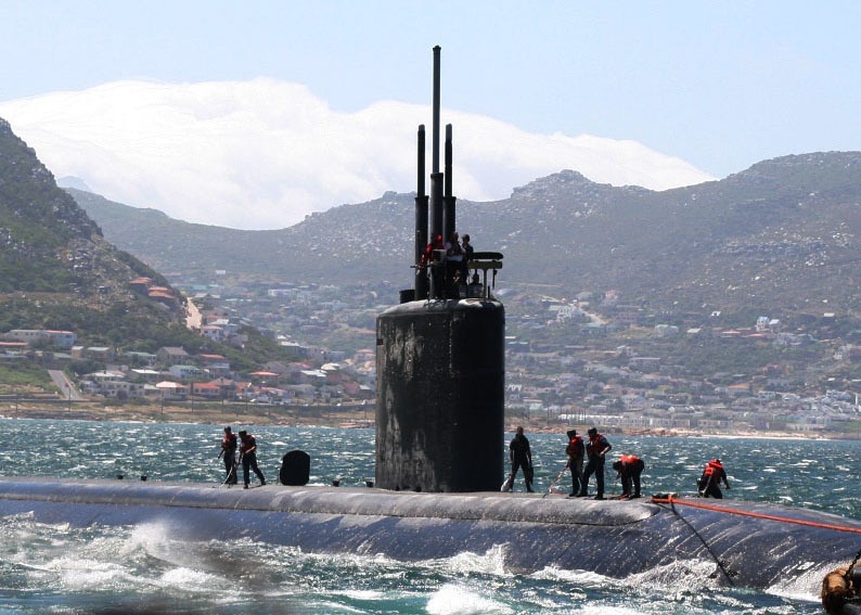 USS San Juan sails to South Africa