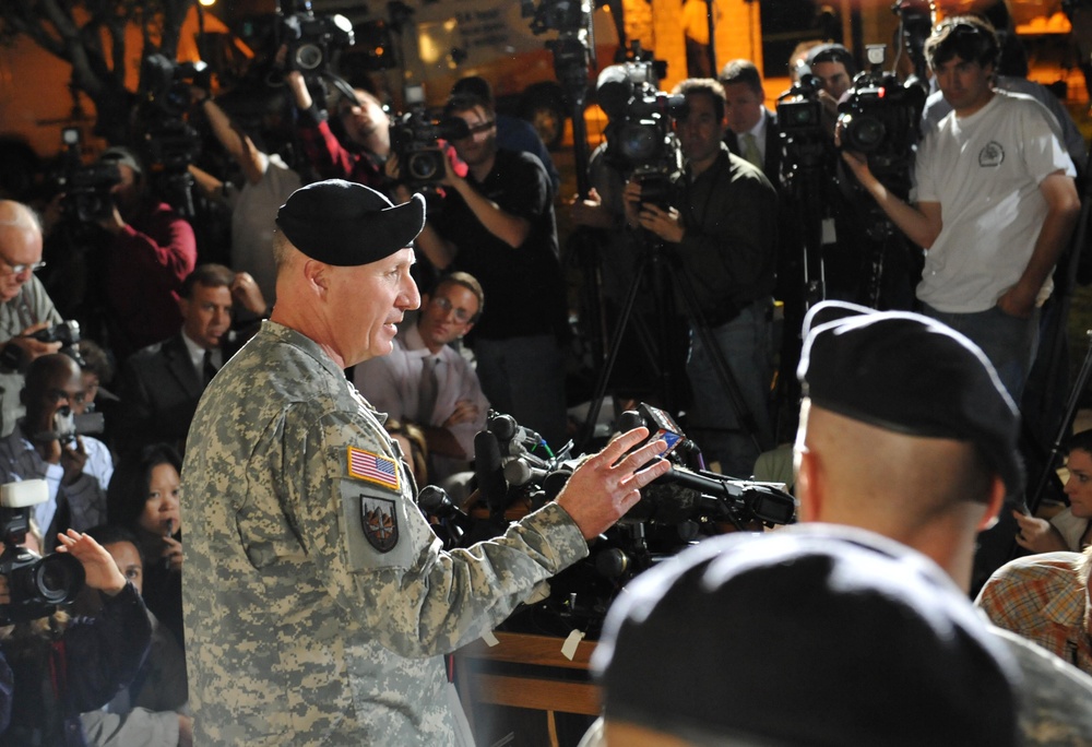 Fort Hood Commanding General Speaks to Media Regarding Nov. 6 Shooting Spree