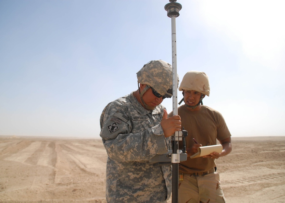 NMCB 74 Surveys Expansion Area at Camp Leatherneck