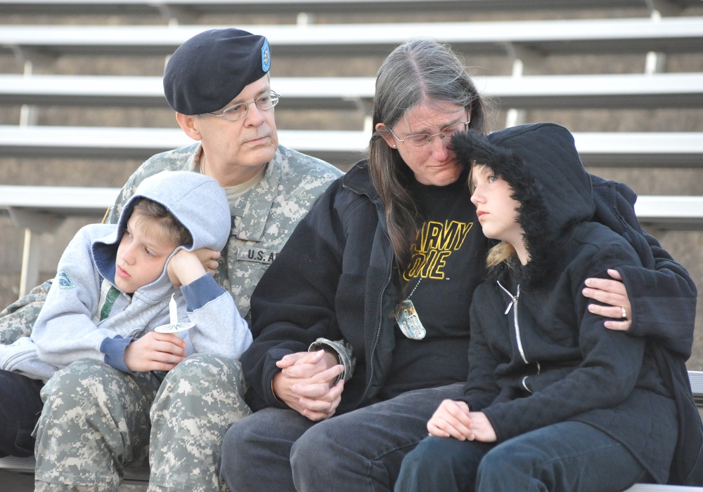 Candlelight vigil at Fort Hood