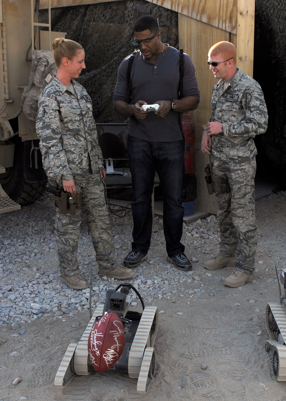 Fox NFL crew at Bagram
