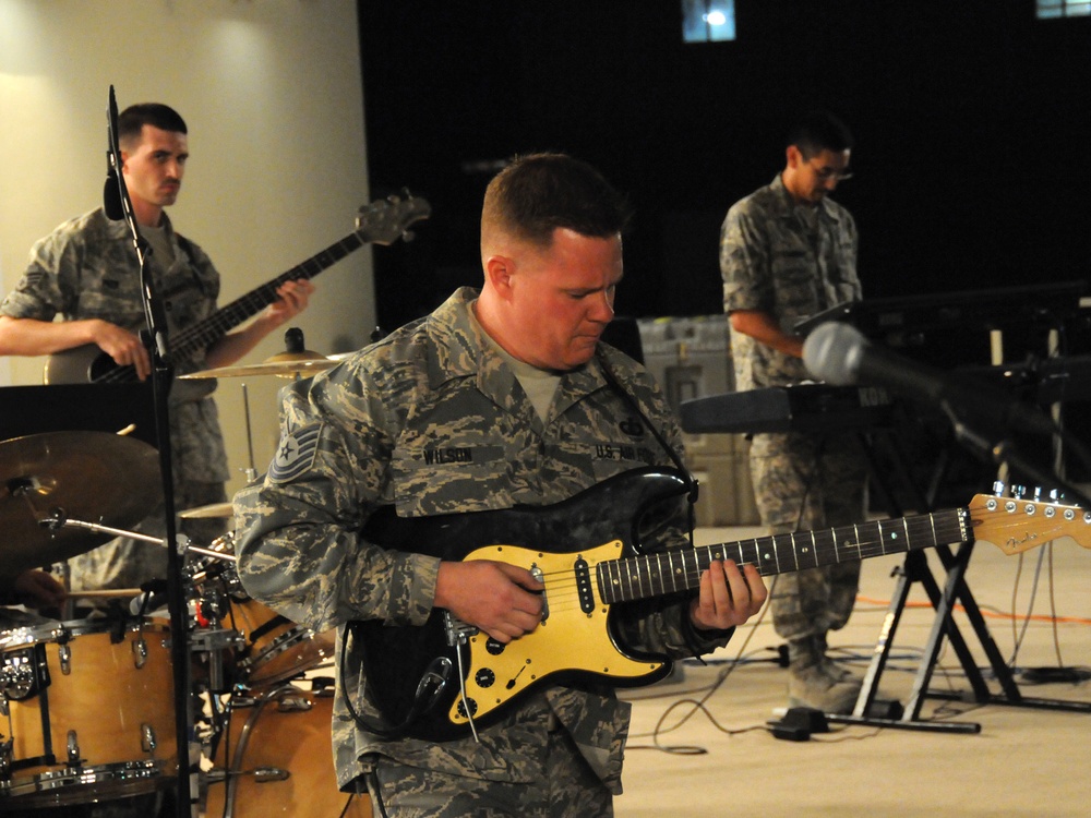 Deployed Band Rocks Out