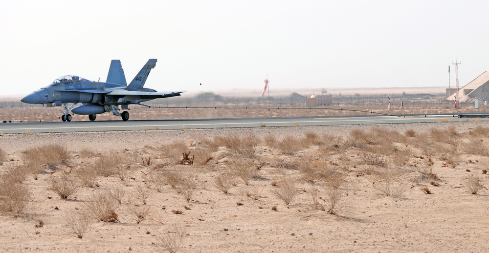 Host Nation Fighter Jet Tests Aircraft Arresting System