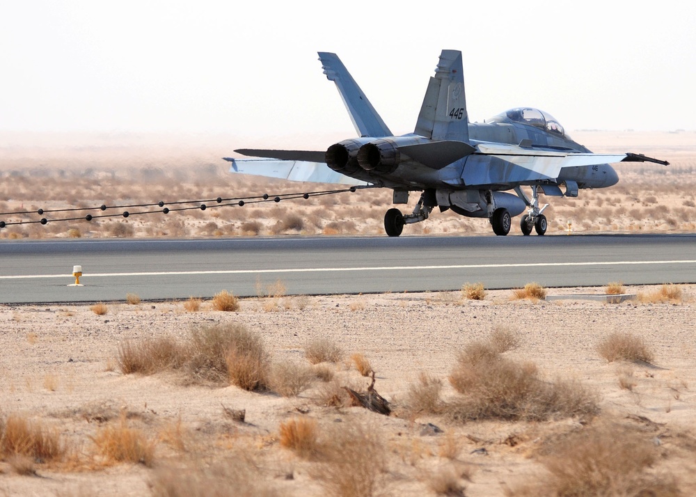 Host Nation Fighter Jet Tests Aircraft Arresting System
