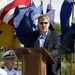 Capt. Richard Phillips, former captain of the container ship MV Maersk Alabama, delivers remarks and thanks members of the UDT-SEAL community for rescuing him from Somali pirates. Phillips spoke at the 2009 Veterans Day Ceremony and Muster XXIV at the Nat