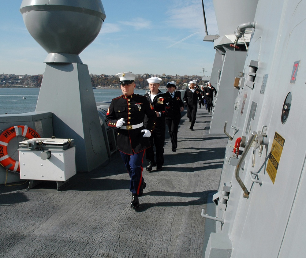 USS New York commissioning