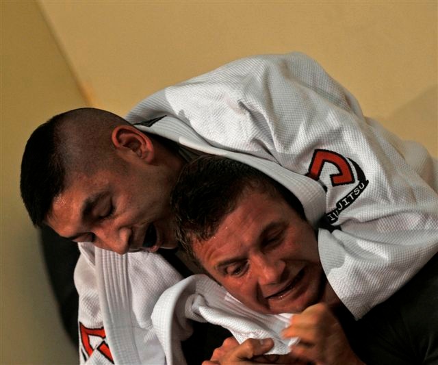 Red, White, Black and Blue:  Service Members Learn Brazilian Jujitsu