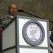 Retired Army Command Sgt. Major David Henderson, now the safety director for the 82nd Airborne Division, speaks during a Veterans Day Ceremony Nov. 11. Henderson served the majority of his Army career at Fort Bragg as a paratrooper and retired as a brigad