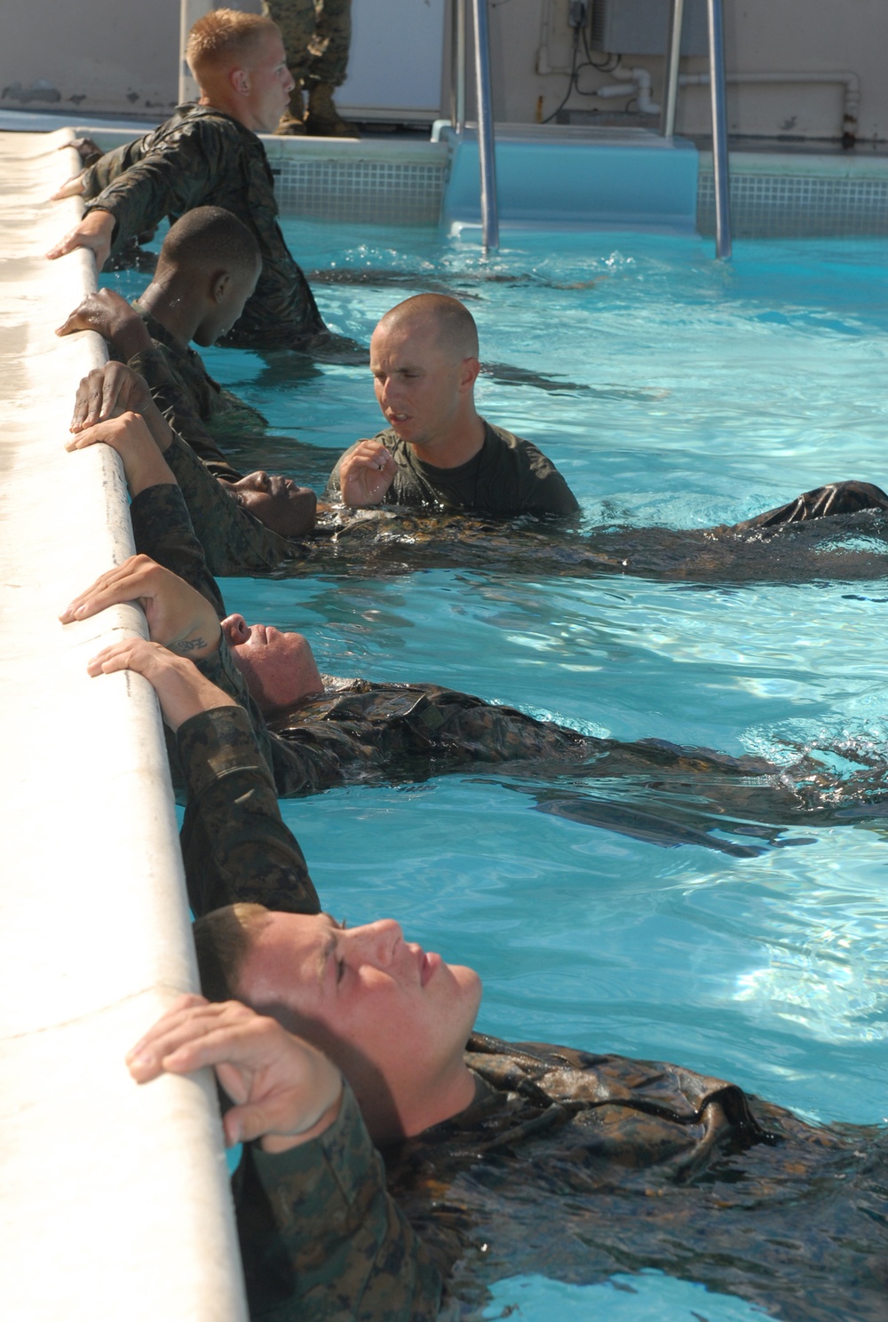 USS Wasp Marines Swim Train at Guantanamo