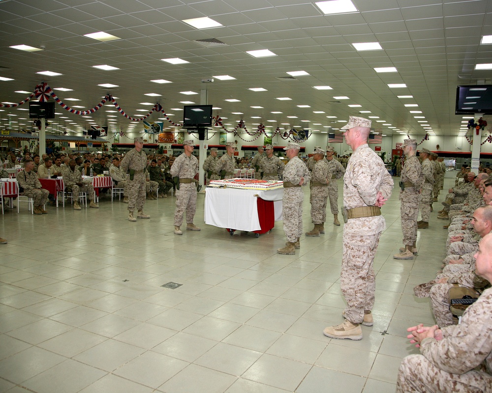 Marines Celebrate 234th Birthday Aboard Al Asad Air Base