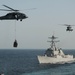 Nimitz Carrier group conducts replenishment at sea operations
