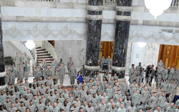 30th HBCT Soldiers take citizenship oath on Veterans Day