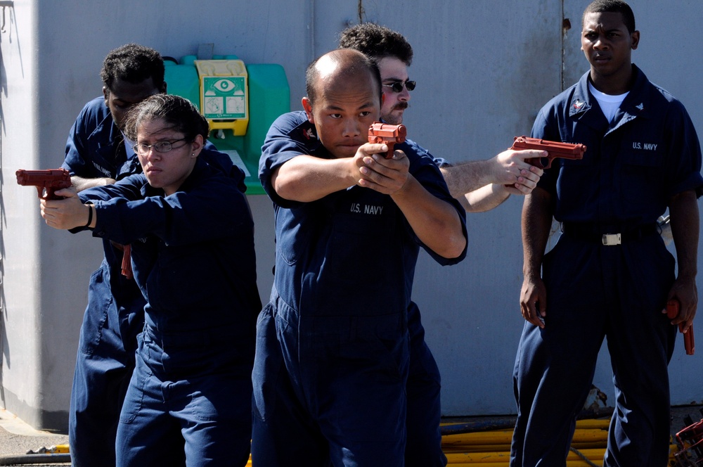 USS Blue Rdige sailors continue operations