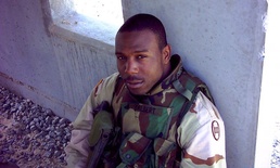 Sgt. Deforest Talbert, 24, died July 27, 2004 when an improvised explosive device targeted his vehicle. Troop B Soldiers, here on their second deployment, honored Talbert with a commemorative run on Veterans Day at Joint Security Station Yusifiyah, Nov. 1