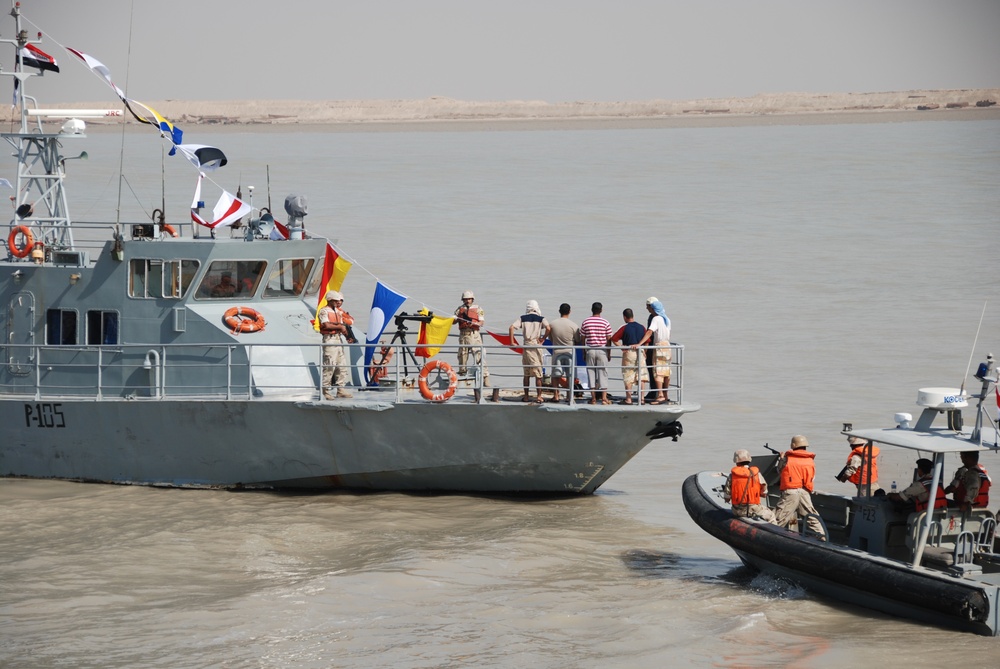 Iraq Navy Celebrates the Arrival of the Patrol Ship Nasir