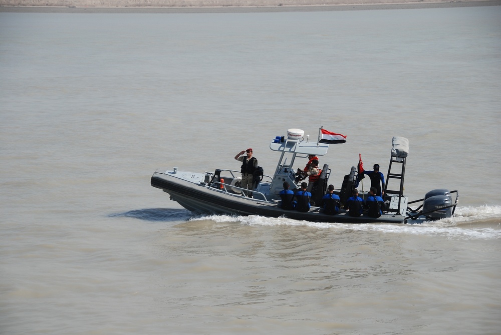 Iraq Navy Celebrates the Arrival of the Patrol Ship Nasir