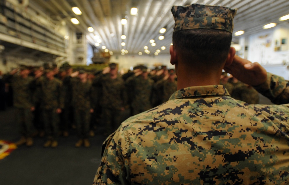 Marines Celebrate 234th Birthday at Sea