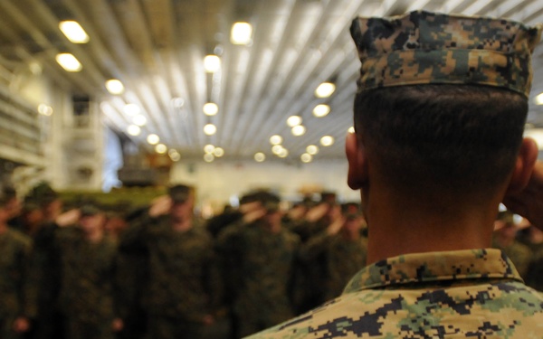 Marines Celebrate 234th Birthday at Sea