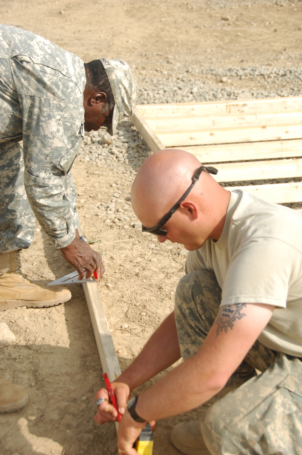 Construction of new combat outpost Sabari in Afghanistan