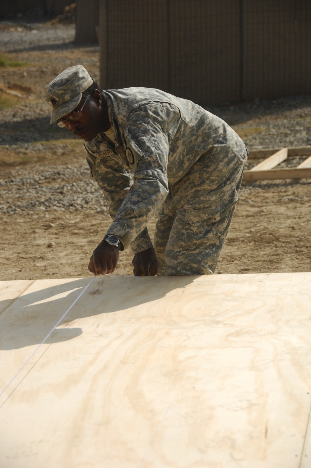 Construction of new combat outpost Sabari in Afghanistan