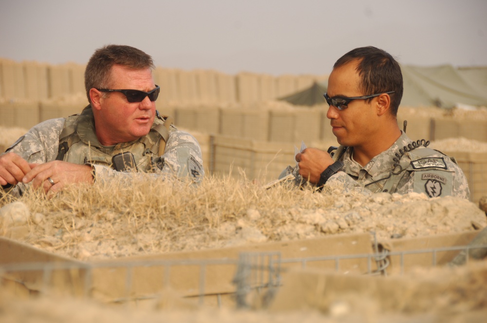 Construction of new combat outpost Sabari in Afghanistan