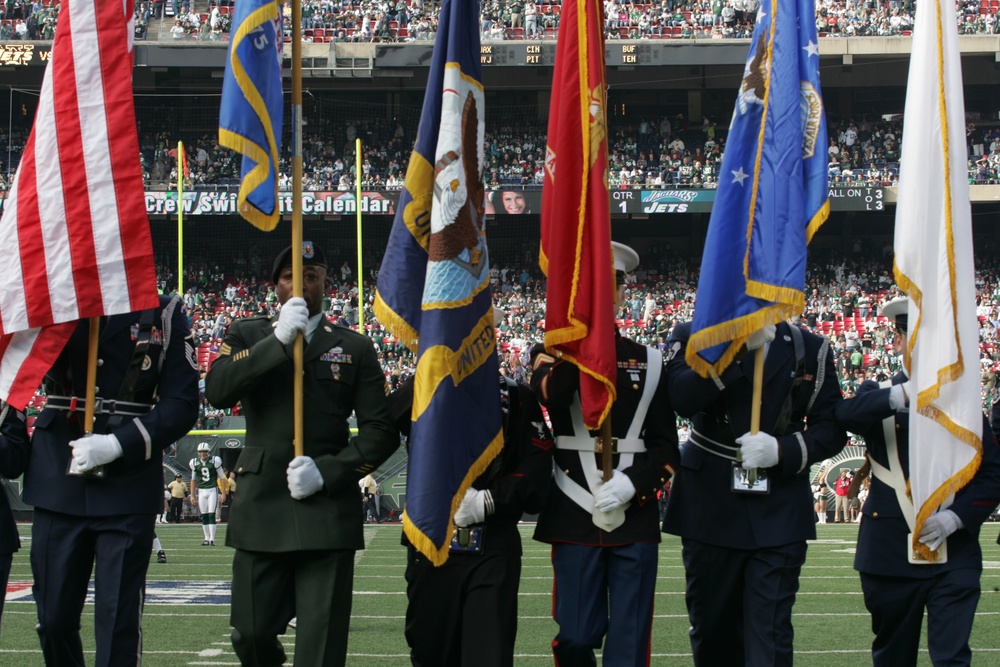 New York Jets Vs Jacksonville Jaguars Military Ceremony