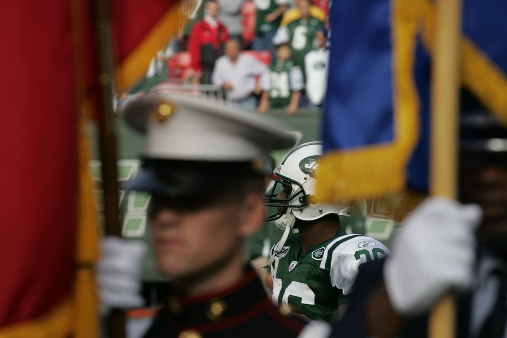 New York Jets Vs Jacksonville Jaguars Military Ceremony