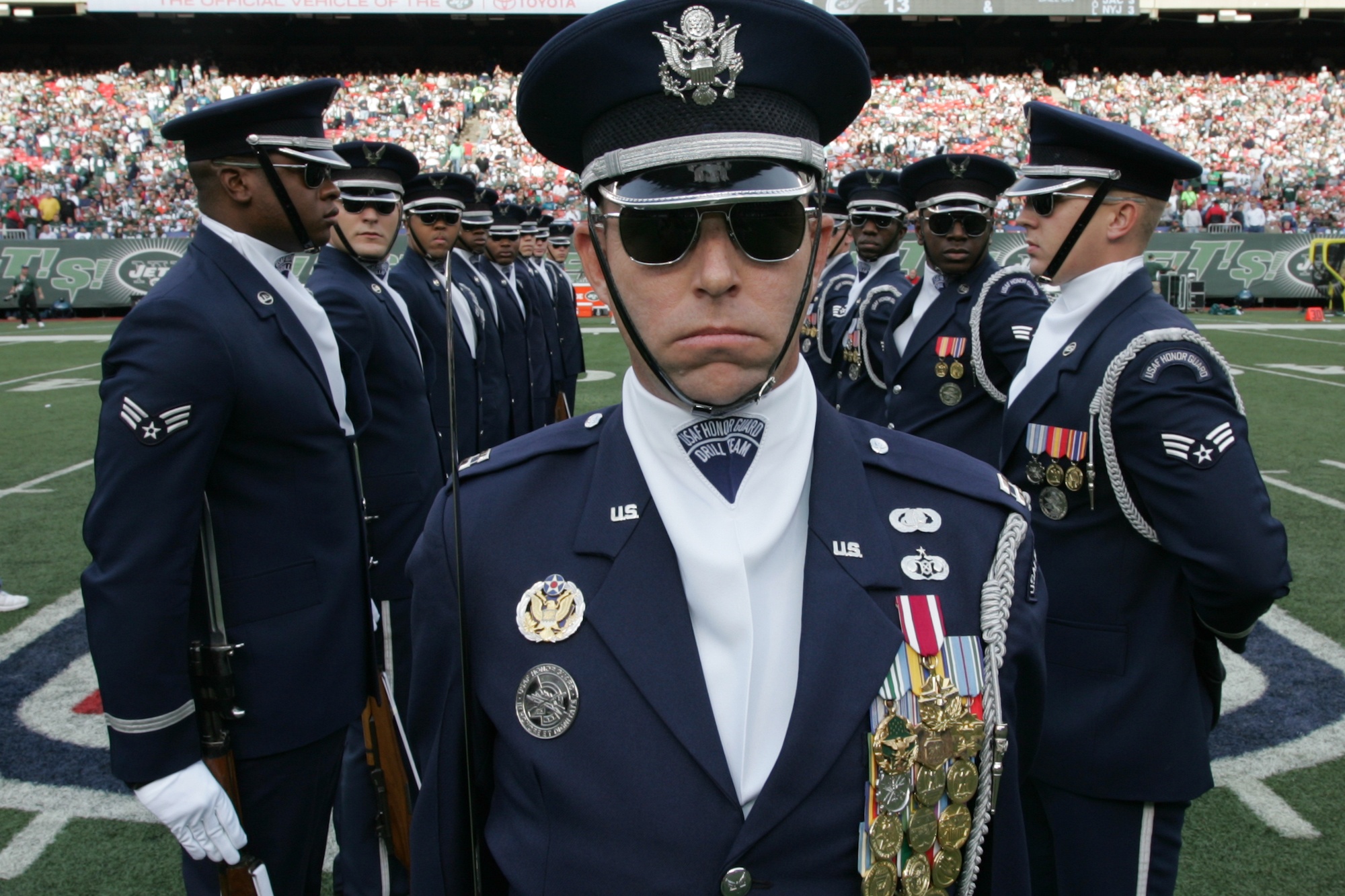 DVIDS - Images - Grand Forks AFB Honor Guard represents Air Force at Vikings  game [Image 5 of 6]