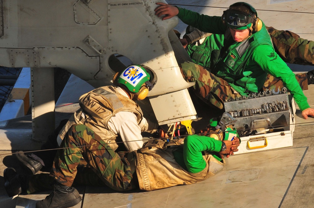 USS Nimitz continues operations