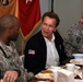 Governor Schwarzenegger has breakfast with California Soldiers in Iraq