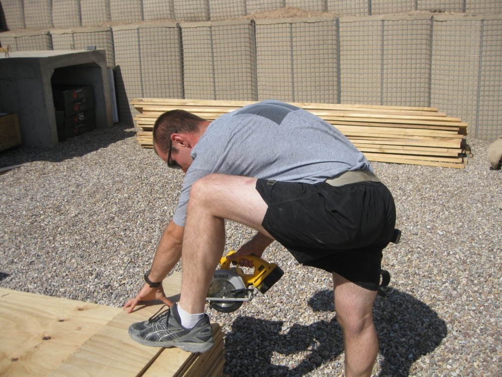 Improving quality of life passes time for deployed Soldiers