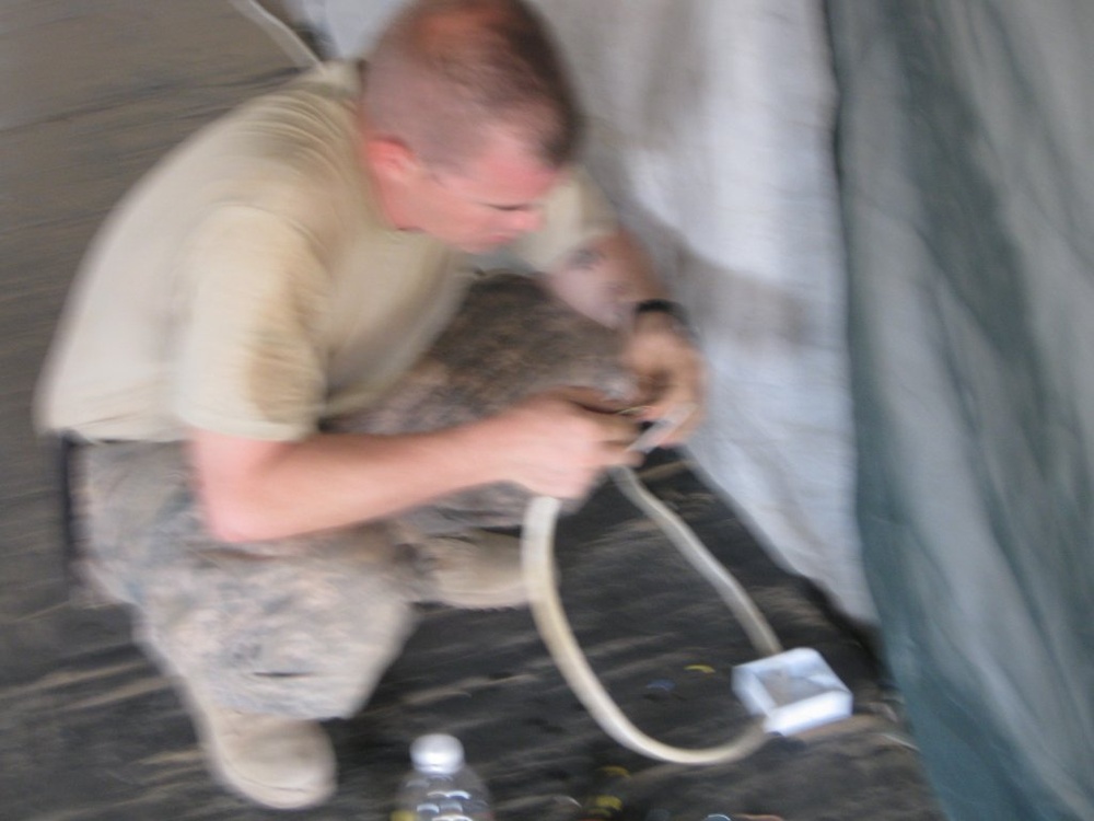 Improving quality of life passes time for deployed Soldiers