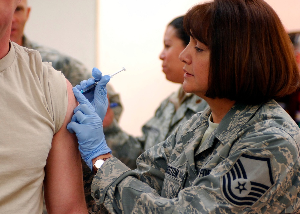 Air Force leadership in Bagram stay up-to-date on vaccines