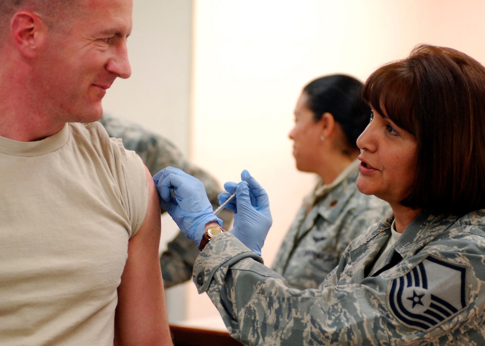 Air Force leadership in Bagram stay up-to-date on vaccines