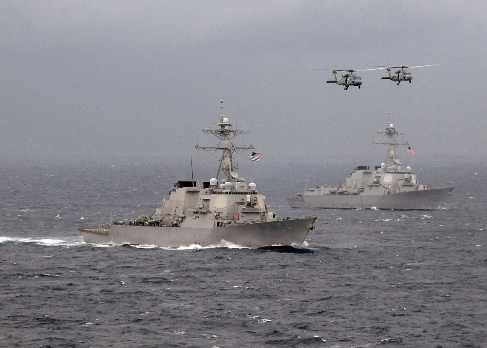 U.S. Navy and Japan Maritime Self-Defense Force Annual Exercise action