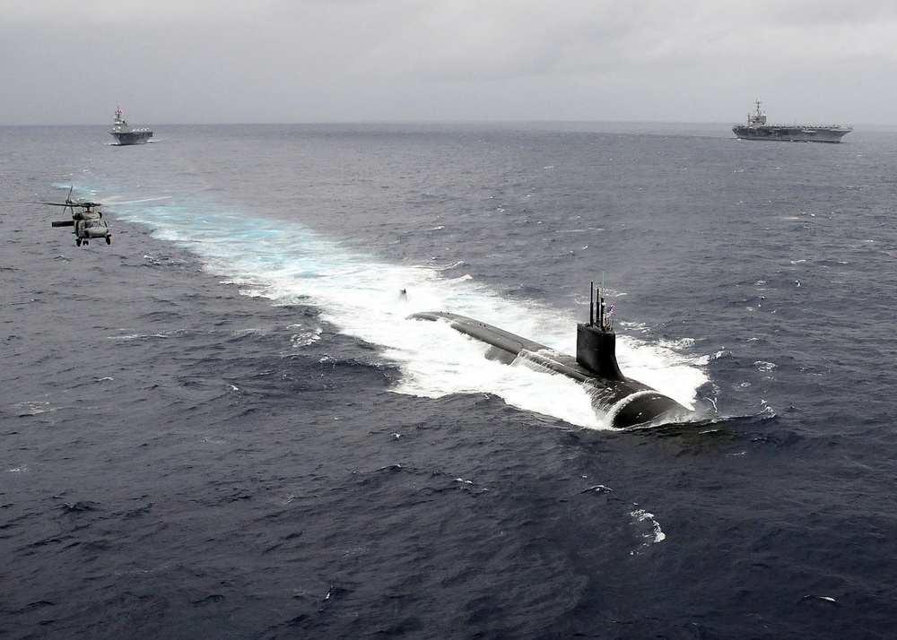 U.S. Navy and Japan Maritime Self-Defense Force Annual Exercise action