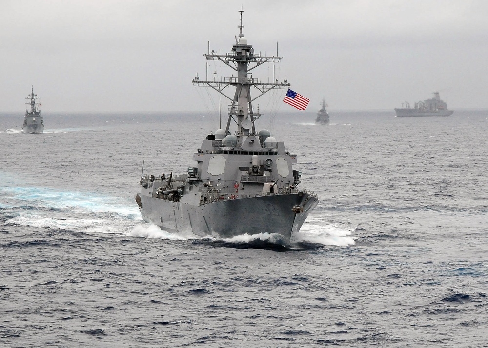 U.S. Navy and Japan Maritime Self-Defense Force Annual Exercise action