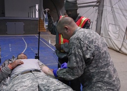 Task Force Cyclone Members Train for Mass Casualty Event