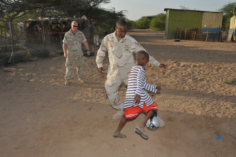 Horn of Africa Service Members Bring Donations, Good Cheer to Djiboutians