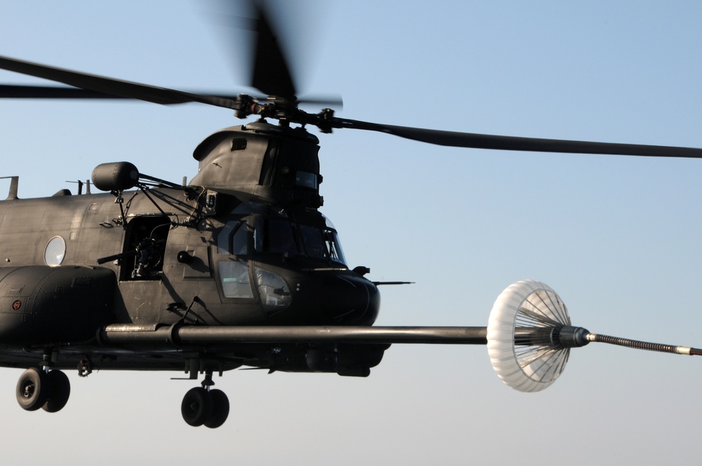 Airmen conduct aerial refueling exercise