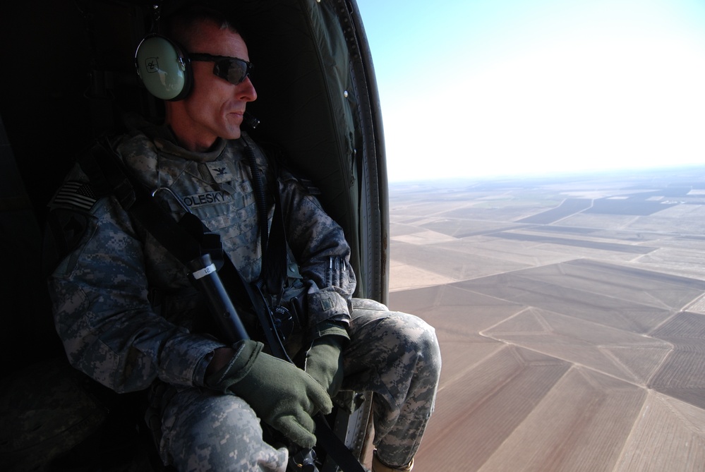 Cavalry soldiers hand over authority