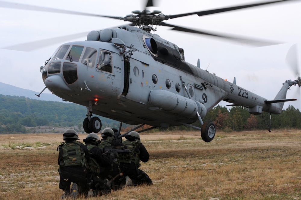 U.S., Croation soldiers train