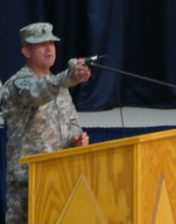 MNF-I Command Sergeant Major Says Farewell To The 506th Quartermaster Company