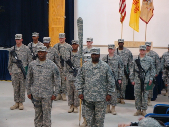 MNF-I Command Sergeant Major Says Farewell To The 506th Quartermaster Company