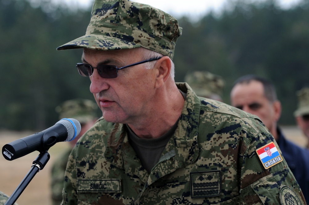 U.S., Croation soldiers train