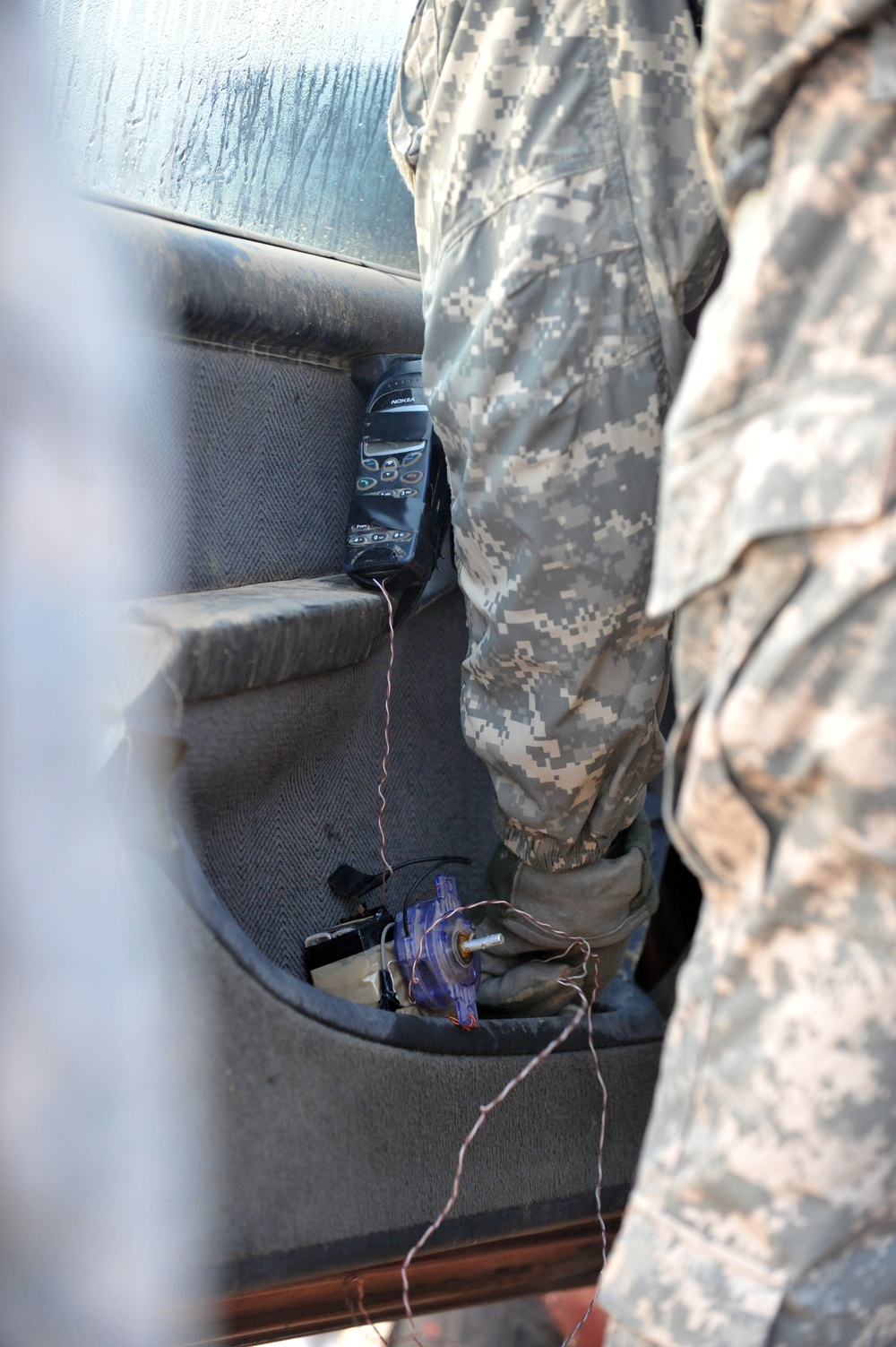 EOD soldiers conduct controlled detonation