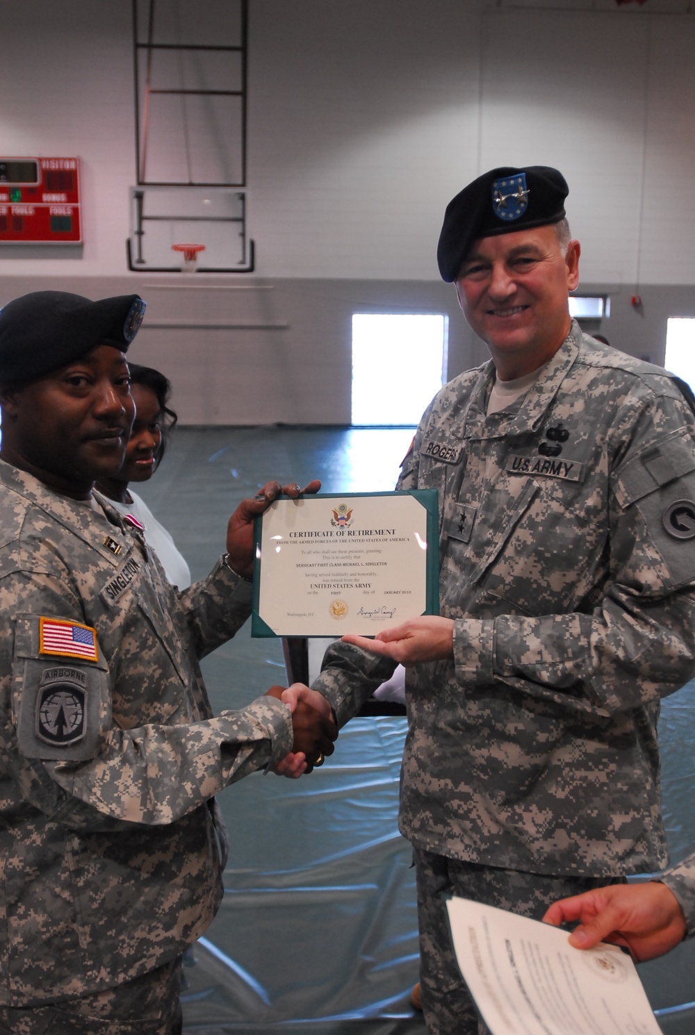 First Theater Sustainment Command retirement ceremony