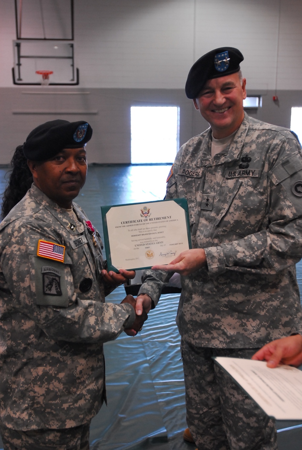 First Theater Sustainment Command retirement ceremony