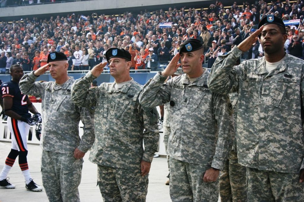 Veterans Day at Chicago Bears game